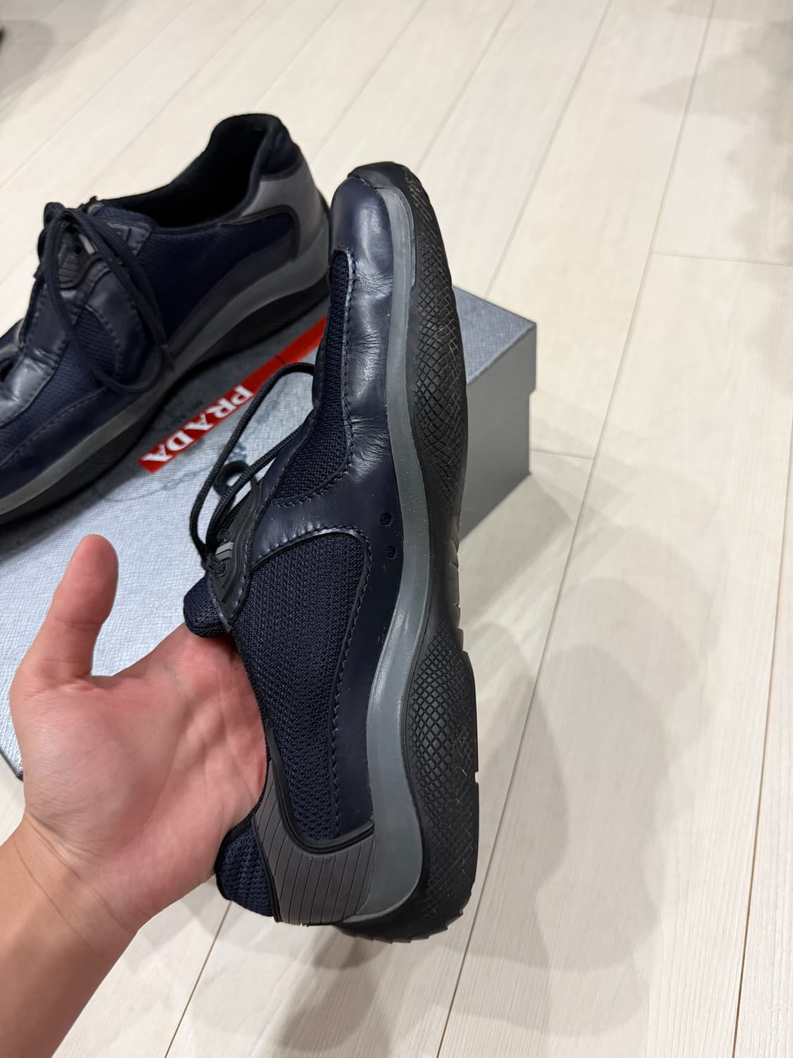 [UK9] 90‘s 빈티지 프라다 아메리카컵 네이비 상품이미지3