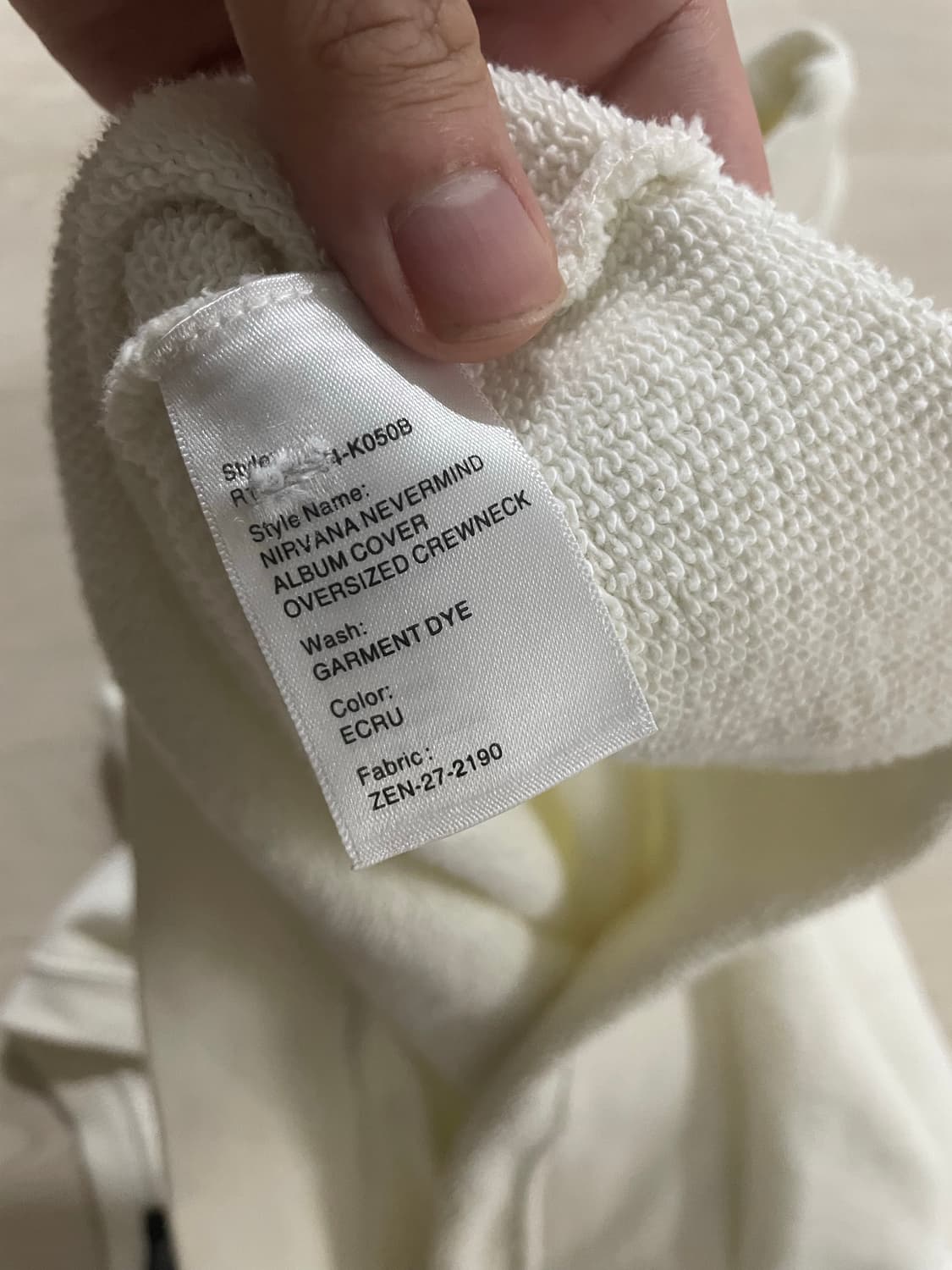 R13 nirvana 스웨트셔츠 L 상품이미지3