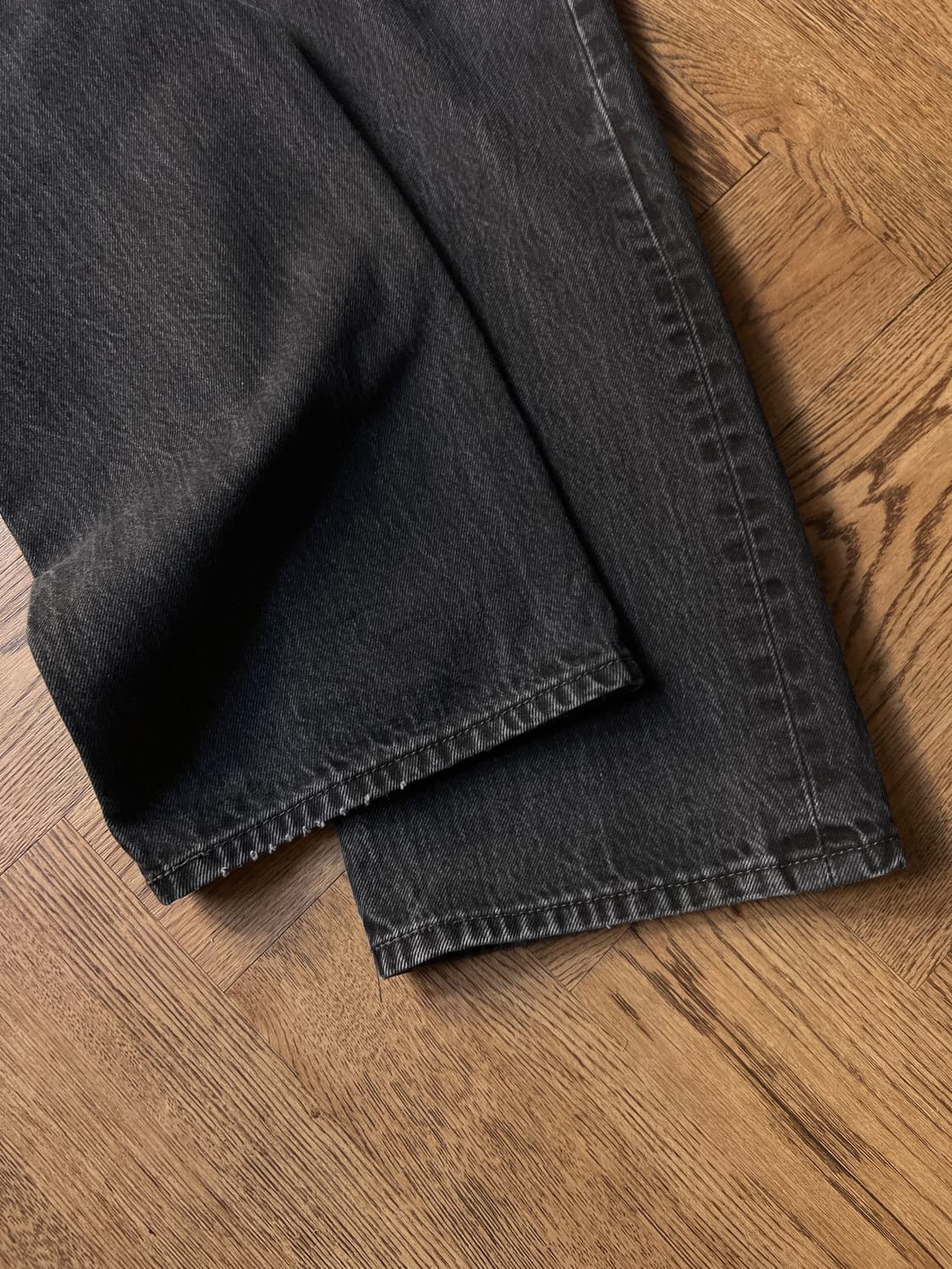 [38]리바이스 USA 501 스트레이트 흑청 데님 팬츠 상품이미지6