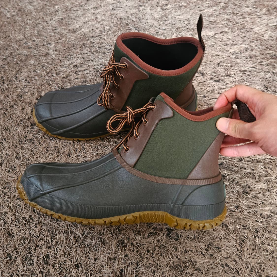 대너(Danner) in USA 카키 브라운 배색 부츠 us8 size 상품이미지4