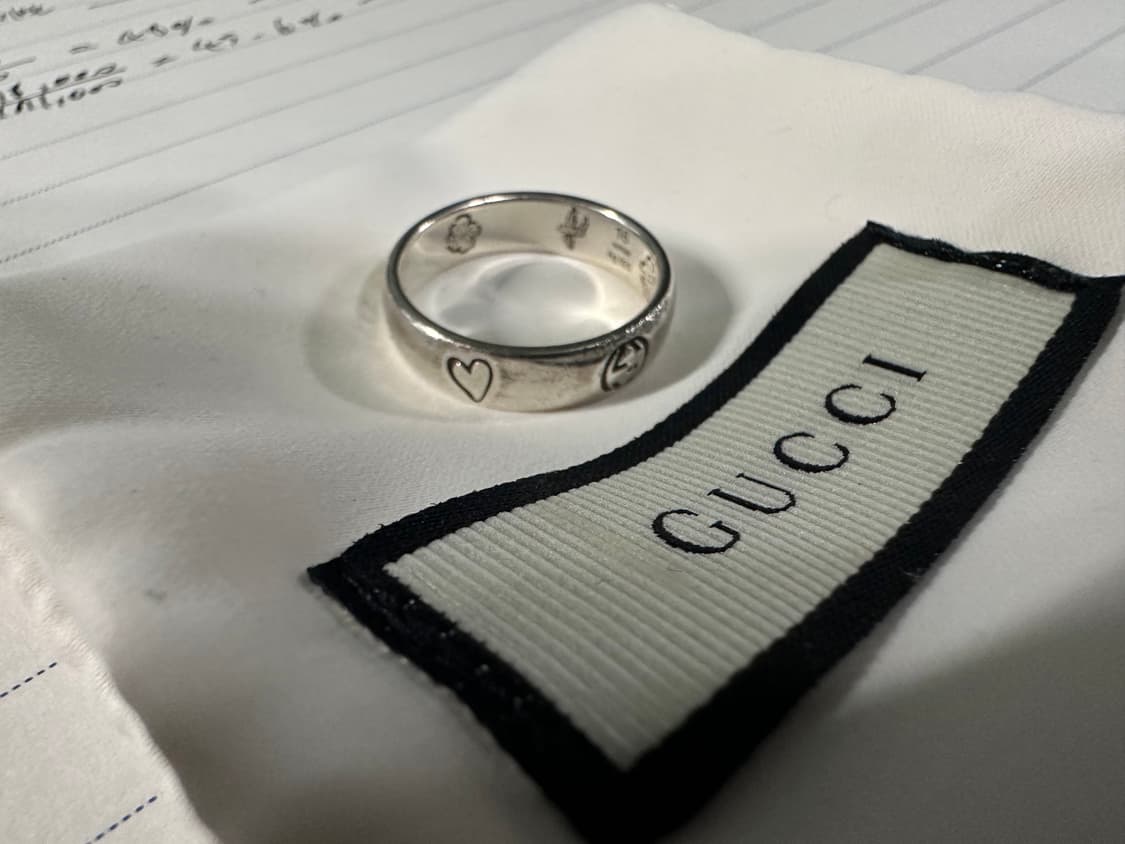 구찌 블라인드 포 러브 반지 16호 실버 상품이미지1