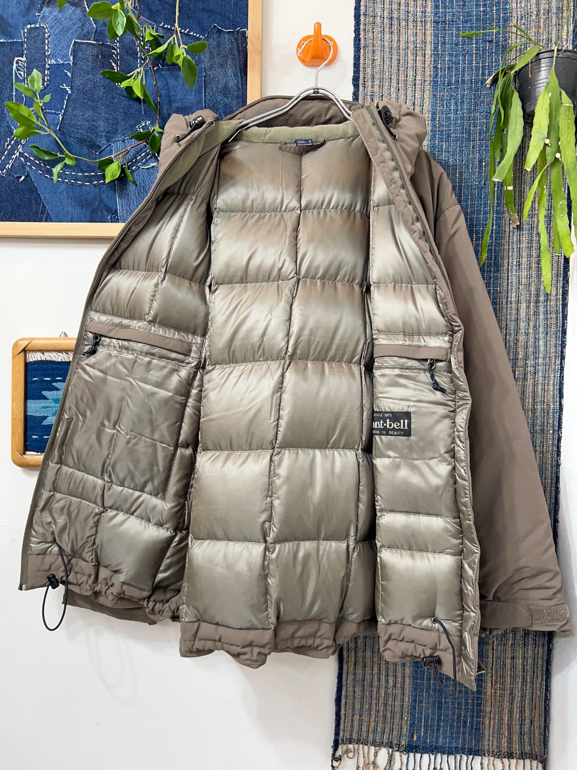 00's Montbell Puff Hoodie Brown 상품이미지7