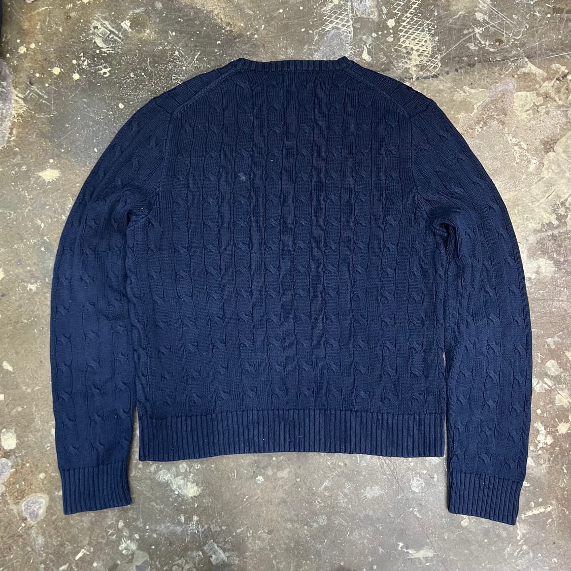 L) 폴로 랄프로렌 케이블 니트 스웨터 꽈배기 니트 스웨터 남녀공용 상품이미지3