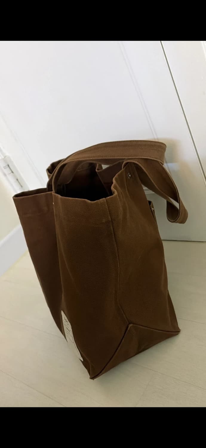 아페쎄 타이즈 캔버스 토트백 브라운 정품 상품이미지6