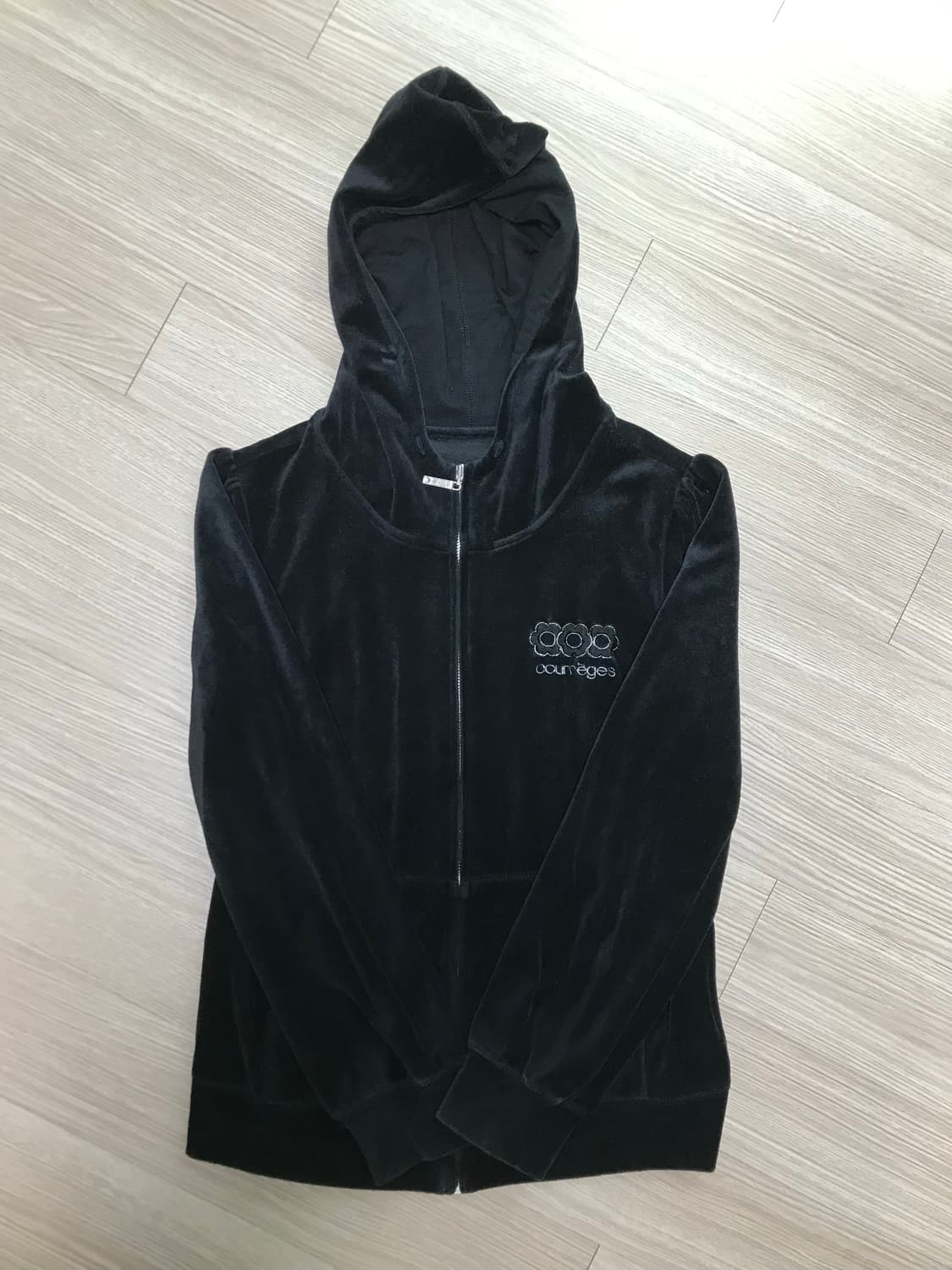 꾸레쥬 벨벳 후드집업38 상품이미지1