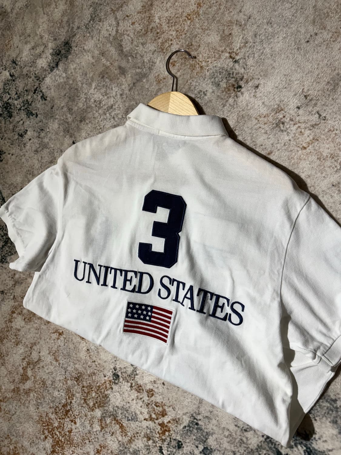 폴로 빅포니 USA성조기 카라반팔티셔츠 상품이미지2