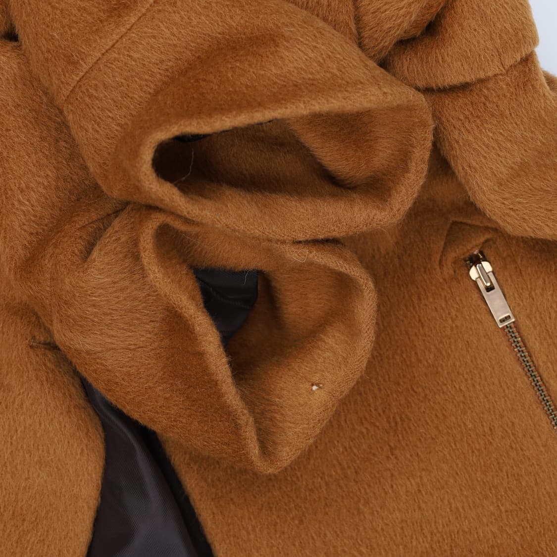 [82-94-160] 시스템 한섬 여성 라마 하프 코트 3896 상품이미지6