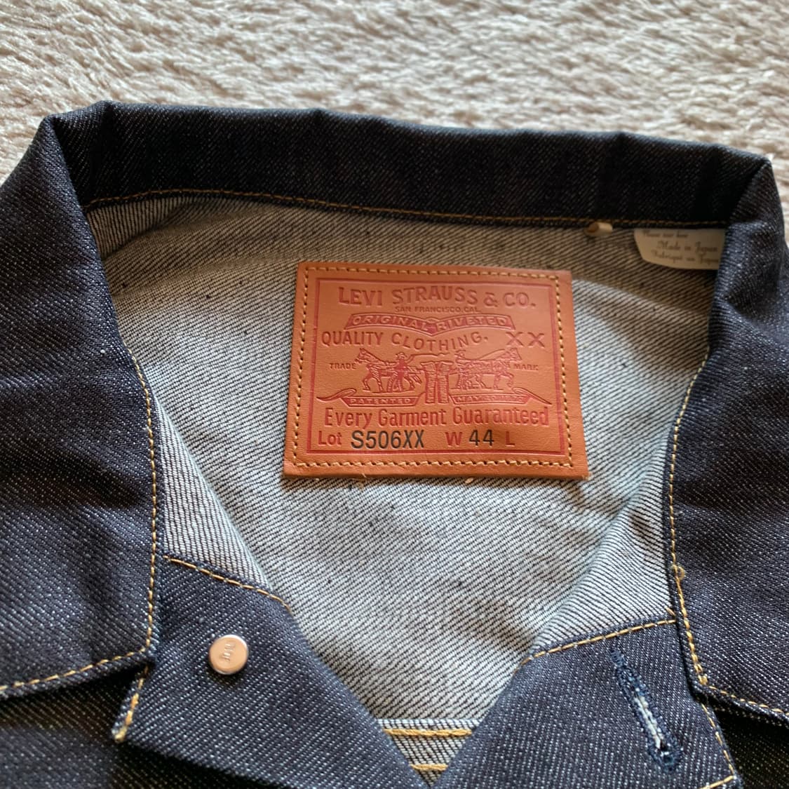 리바이스 LVC S506XX 1944  대전판 자켓 상품이미지3