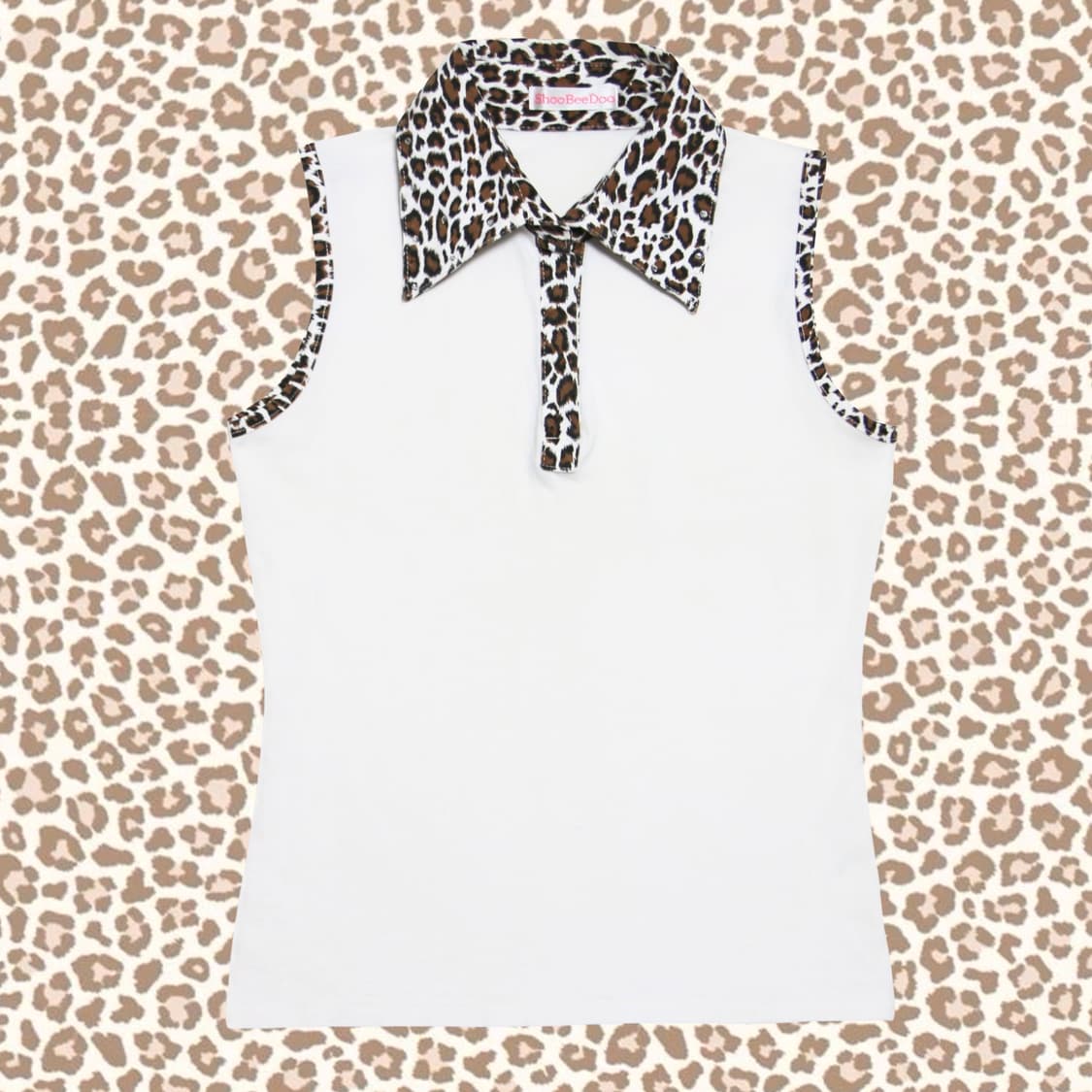Leopard Point sleeveless 상품이미지1