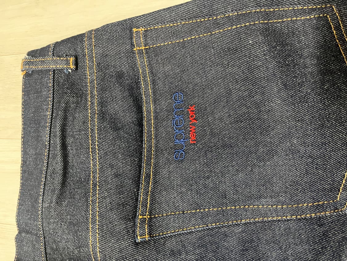 슈프림 리지드 배기 셀비지 데님 숏츠 34 상품이미지3