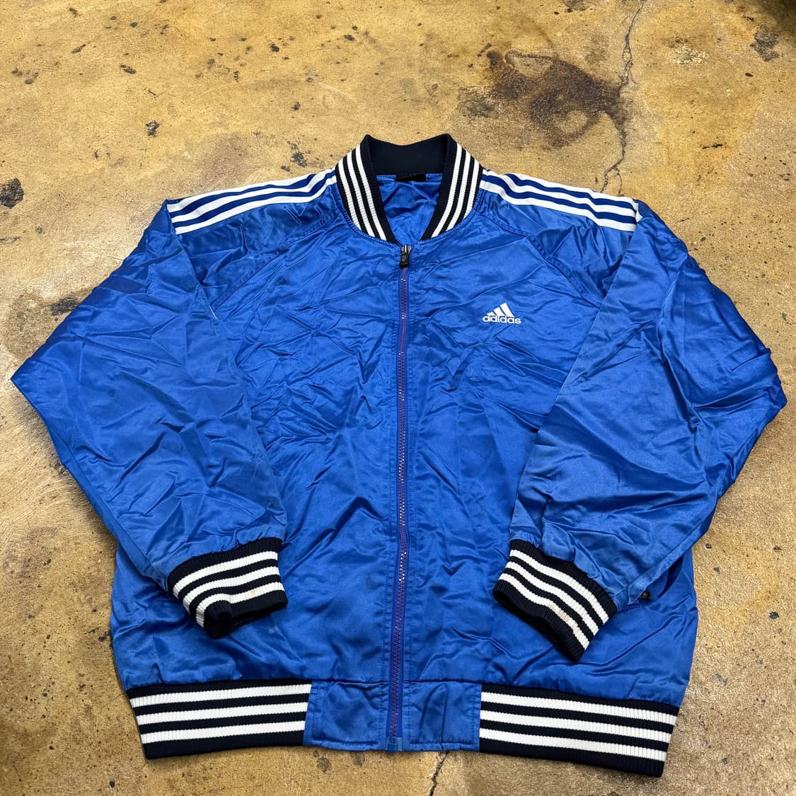 [정품/105] 아디다스 올드스쿨 바시티 자켓 블루 b18 상품이미지2
