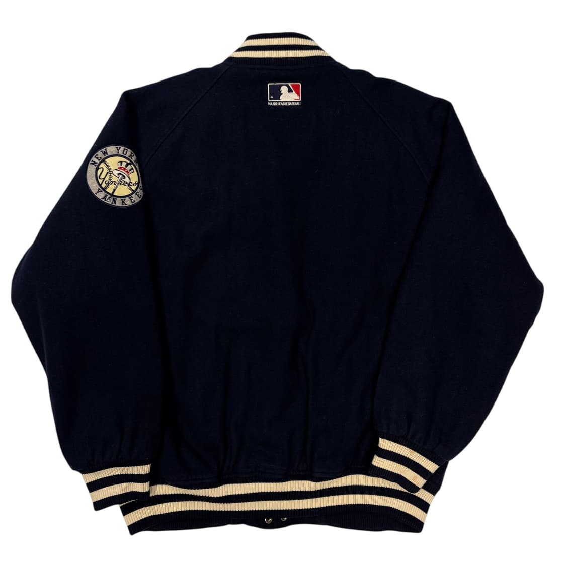 00s MLB 뉴욕 양키스 네이비 울 바시티 자켓 L 상품이미지4