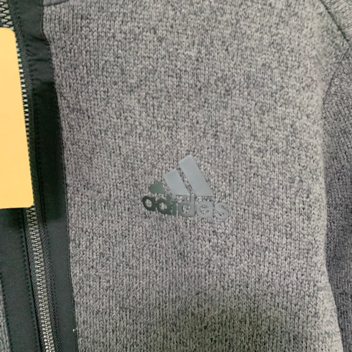 아디다스 빈티지 니트 집업 져지 바람막이 차콜 L 상품이미지3