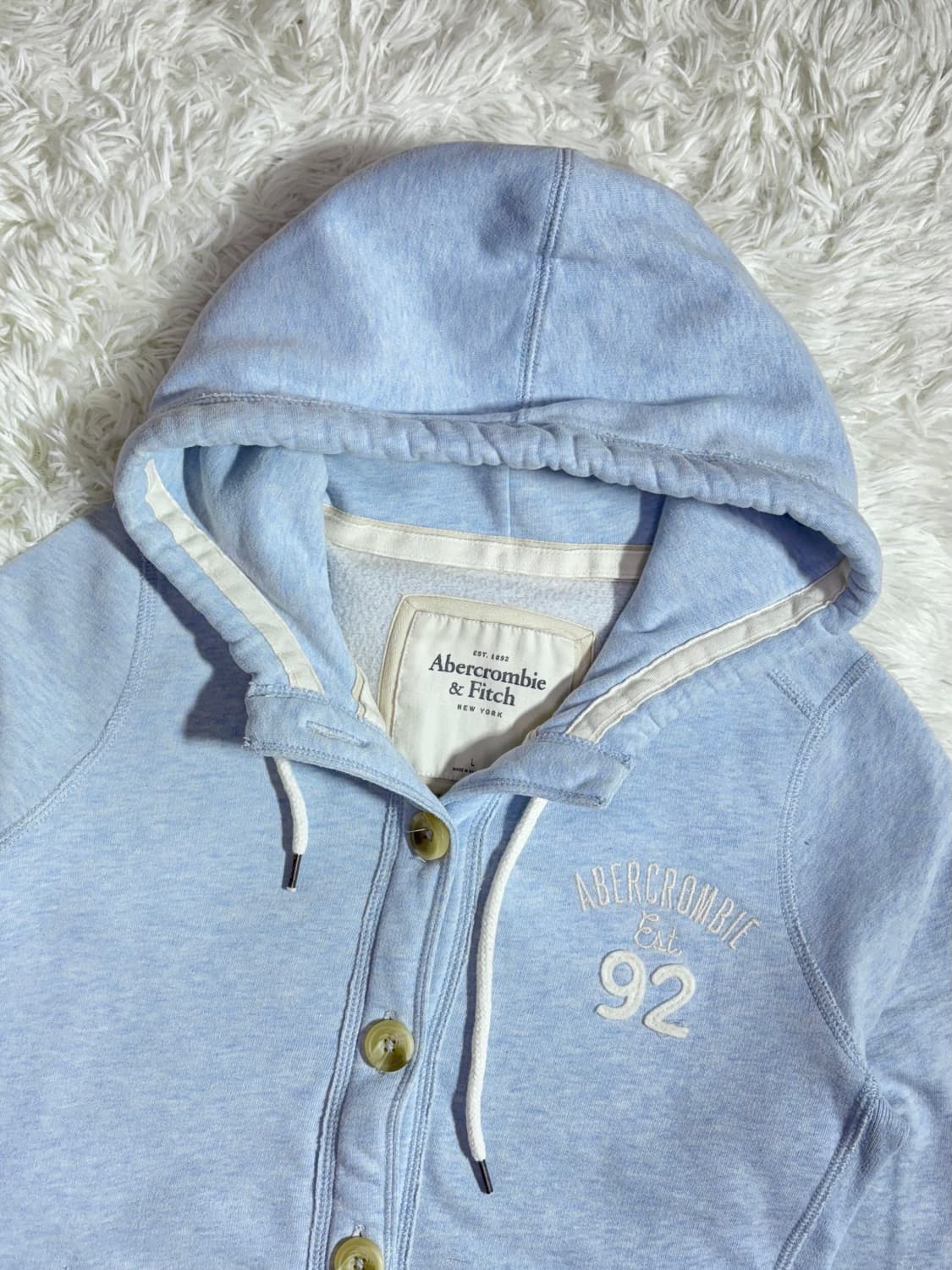 아베크롬비 베이비블루 버튼 후드집업  상품이미지4