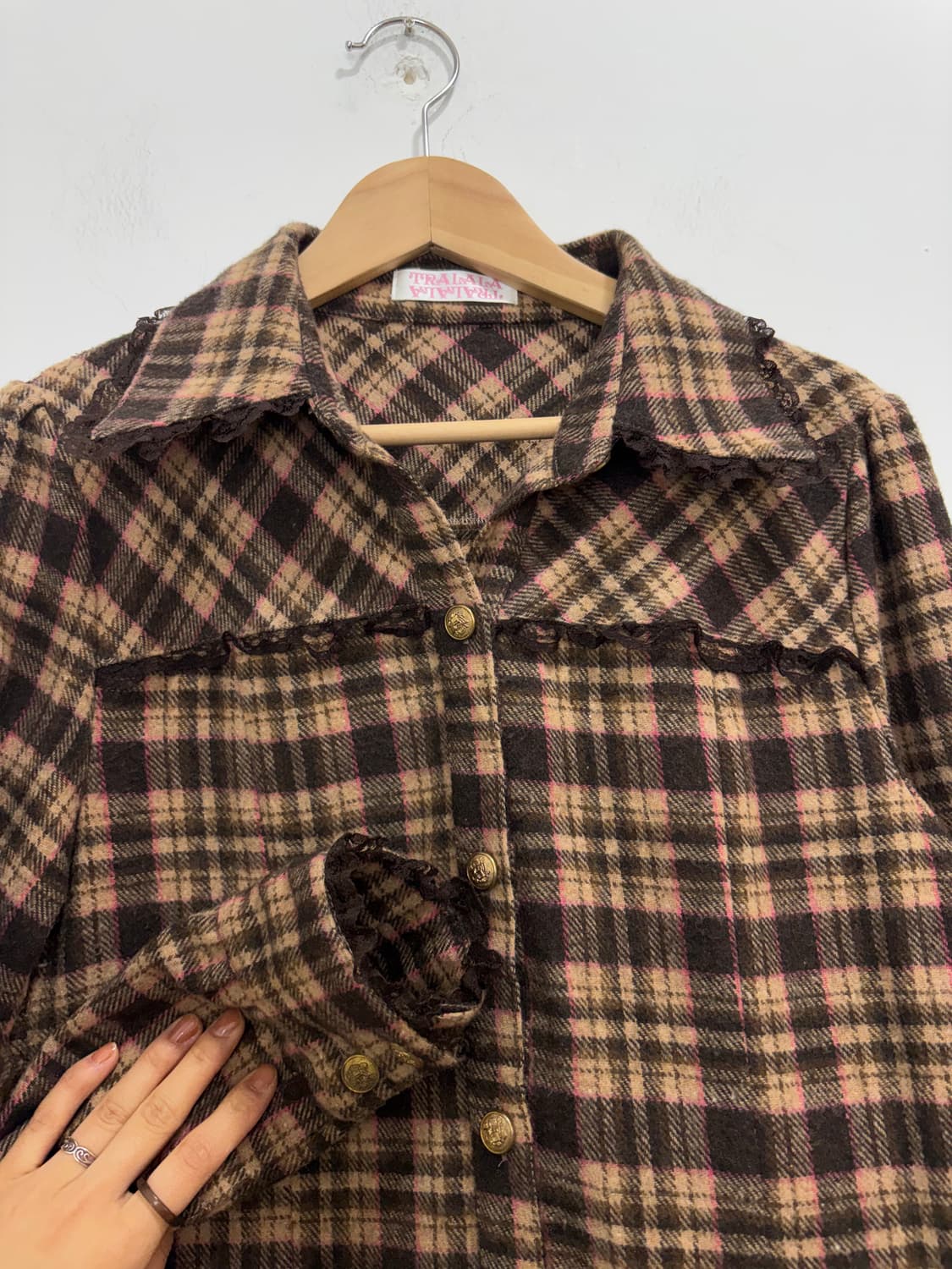 liz lisa Tralala 초코브라운 프릴 레이스 원피스 상품이미지9