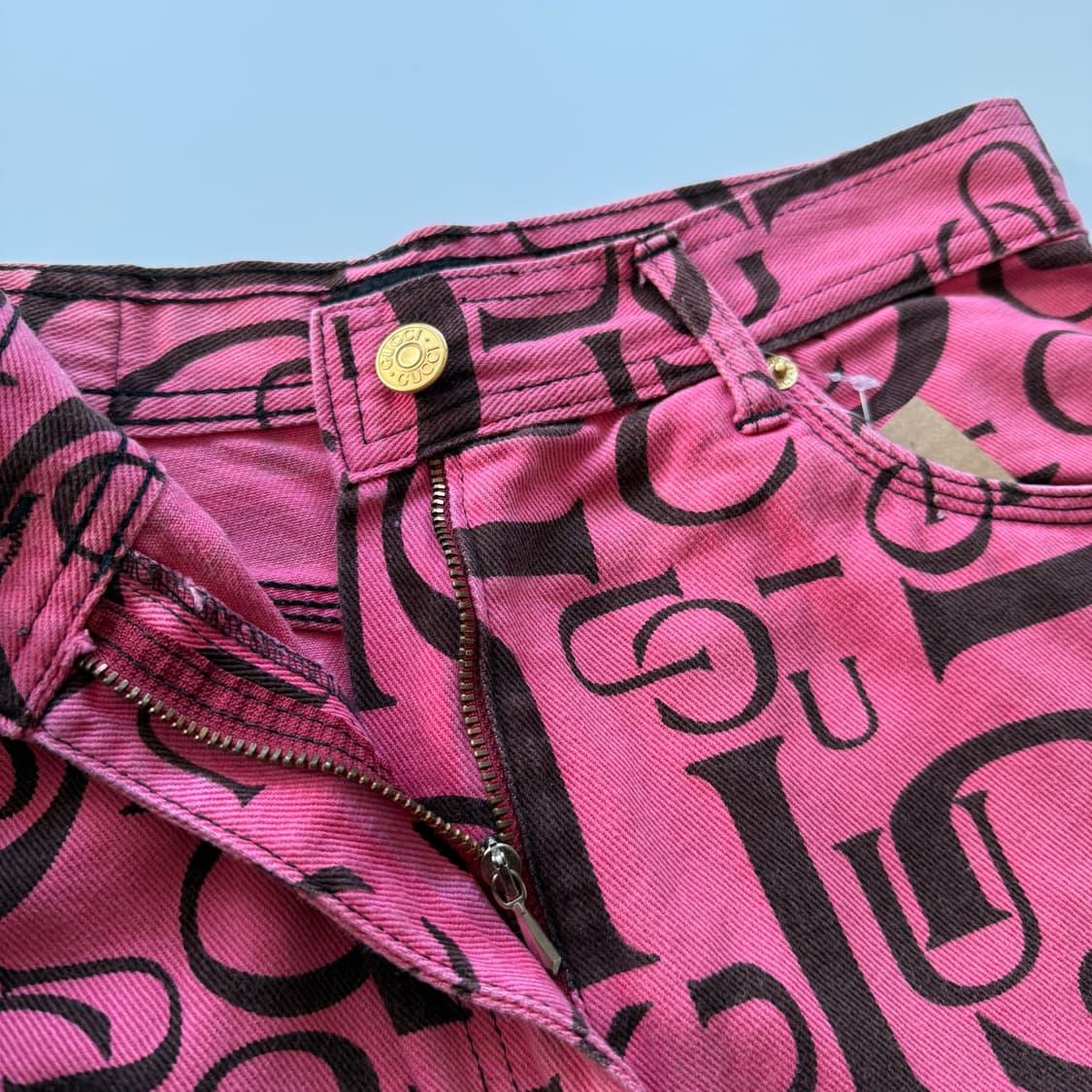 1990s 구찌 톰 포드 시절 데님 스커트  상품이미지5