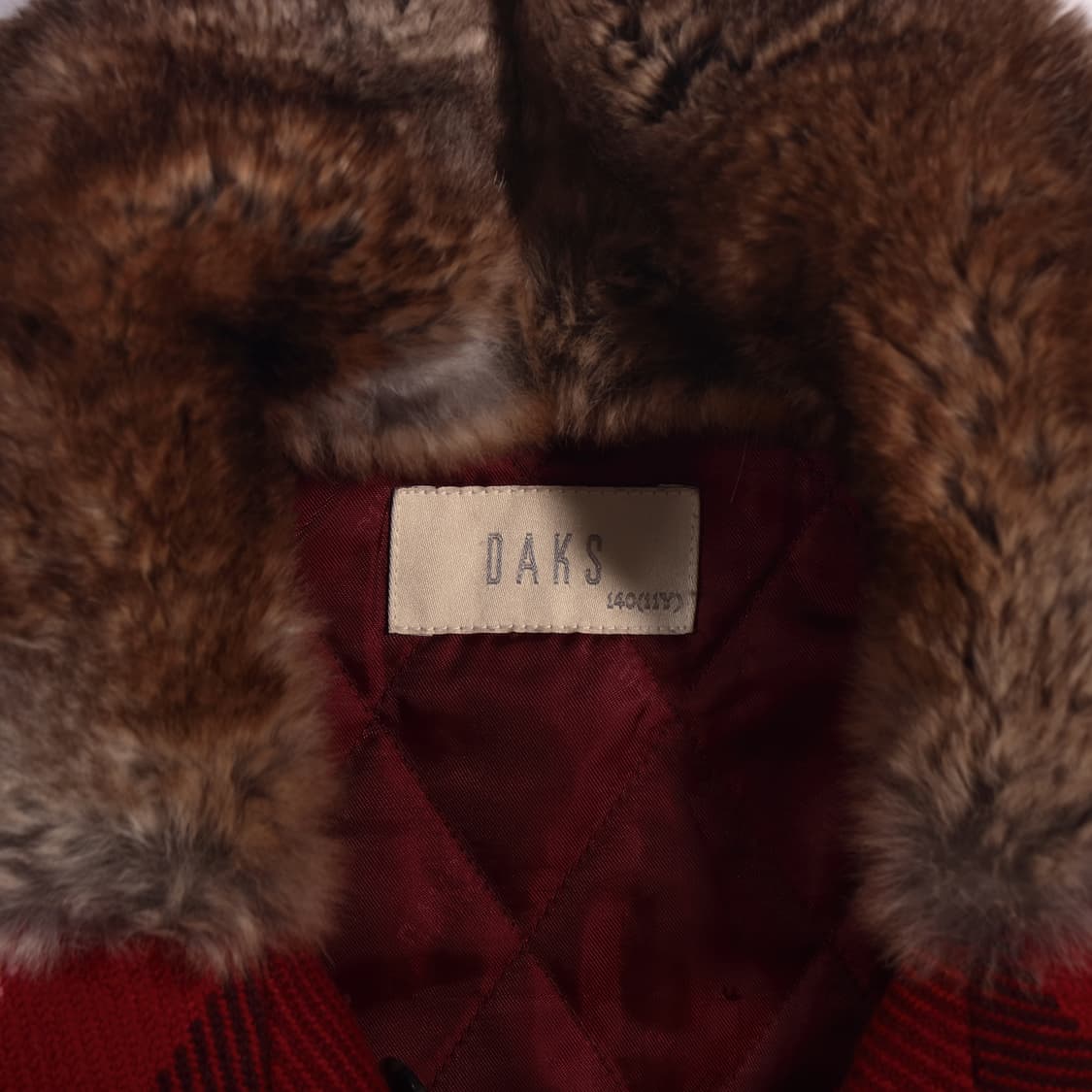 닥스 체크 울 케이프 B219 상품이미지2