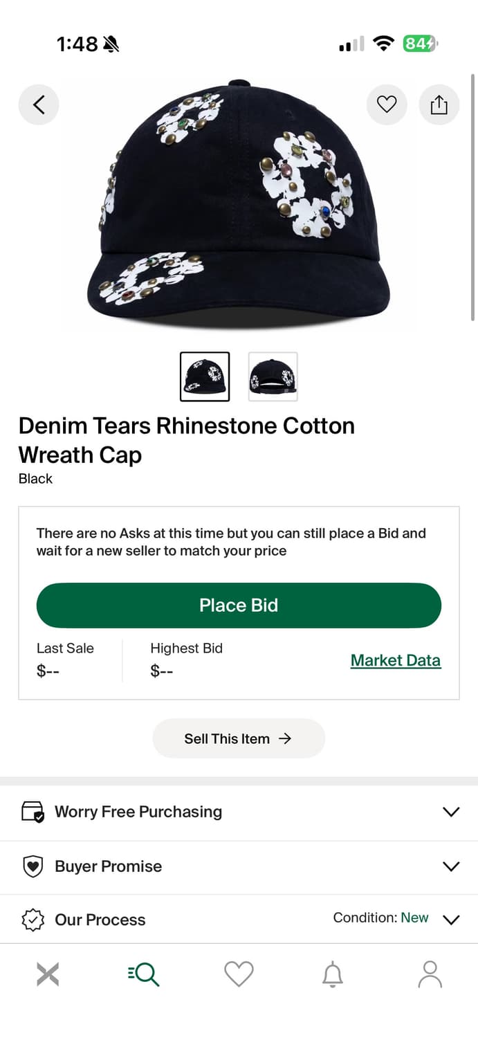 데님 티어스 모자 상품이미지1