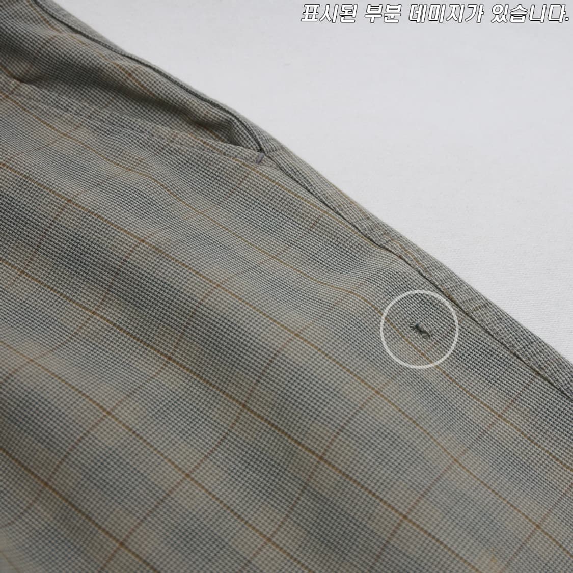 (착용컷) BEAMS 체크 팬츠 (남성용 34-35) 상품이미지7