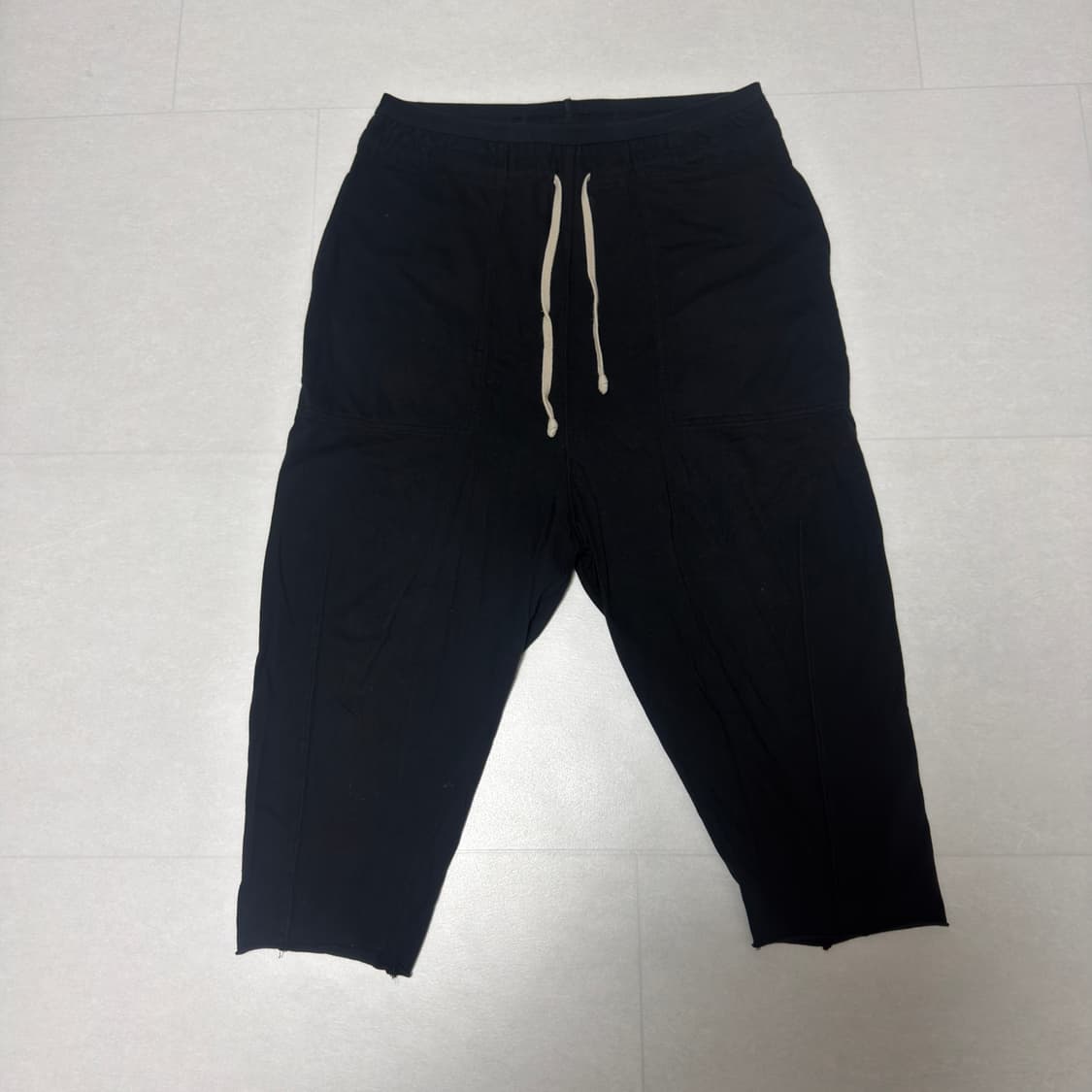 [백화점판, xs] 릭오웬스 다크쉐도우 배기팬츠 블랙 상품이미지1