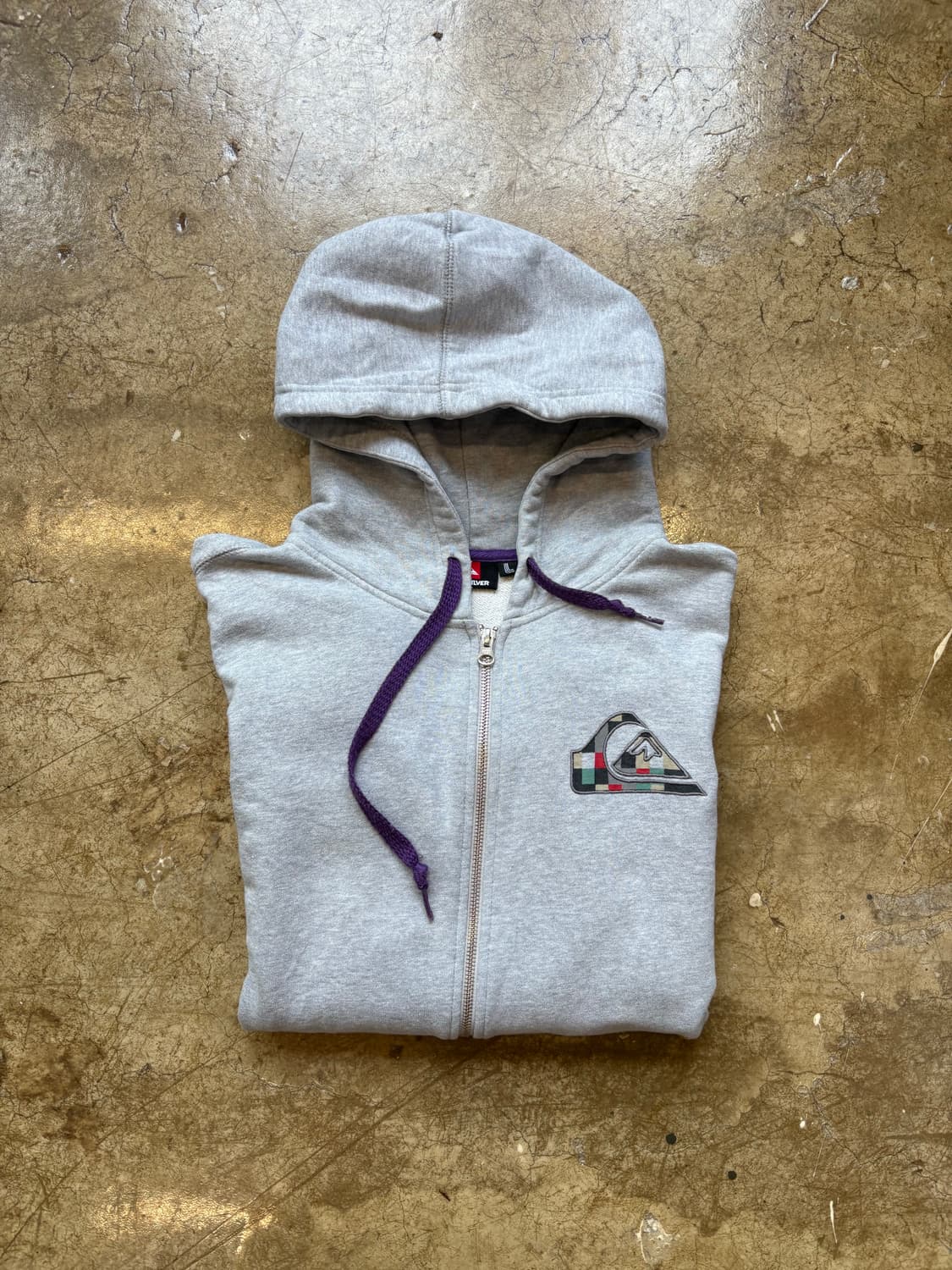 퀵실버 그레이 스웻 후드집업 상품이미지2