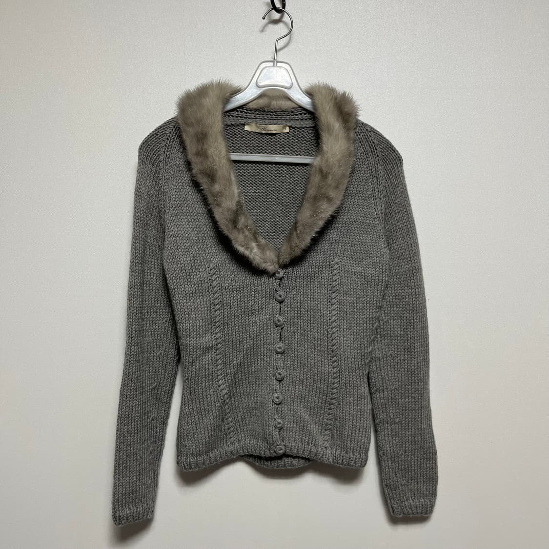 블루마린 밍크 이태리 밍크 가디건 상품이미지1