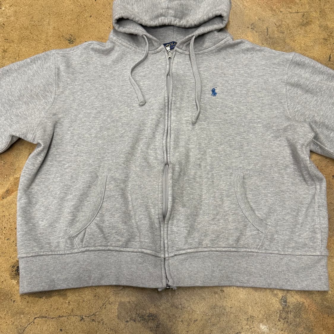 폴로 랄프로렌 그레이 후드집업 상품이미지3