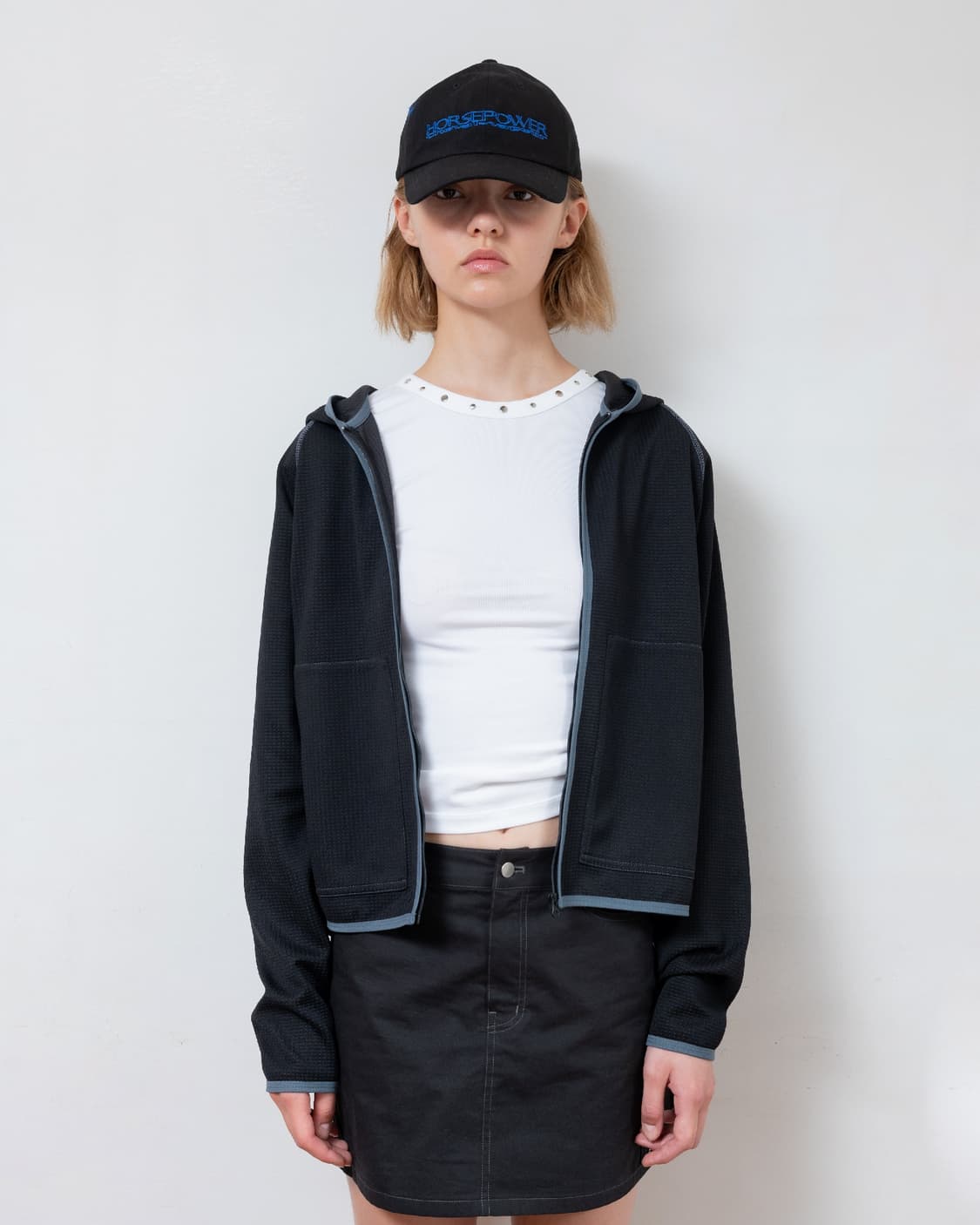 파버 (fabeur) comfy zip-up jersey black 상품이미지3