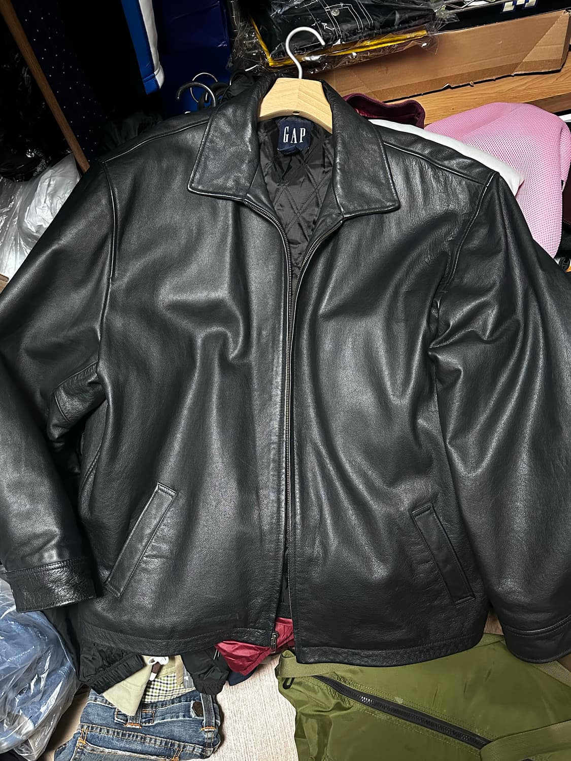 올드갭 GAP 리얼 레더 자켓 (XXL) 상품이미지5