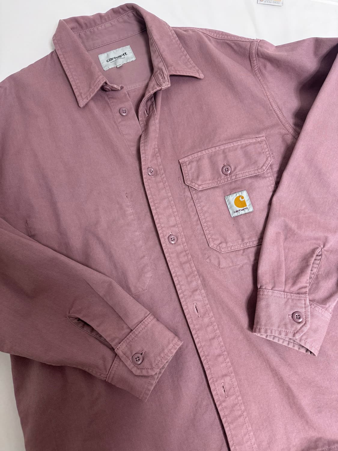 칼하트 레노 셔츠 핑크 L 상품이미지1