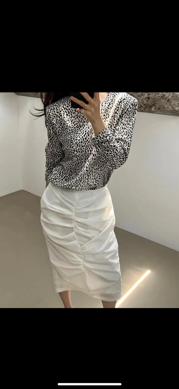 드래곤블루스 호피블라우스 s 상품이미지2