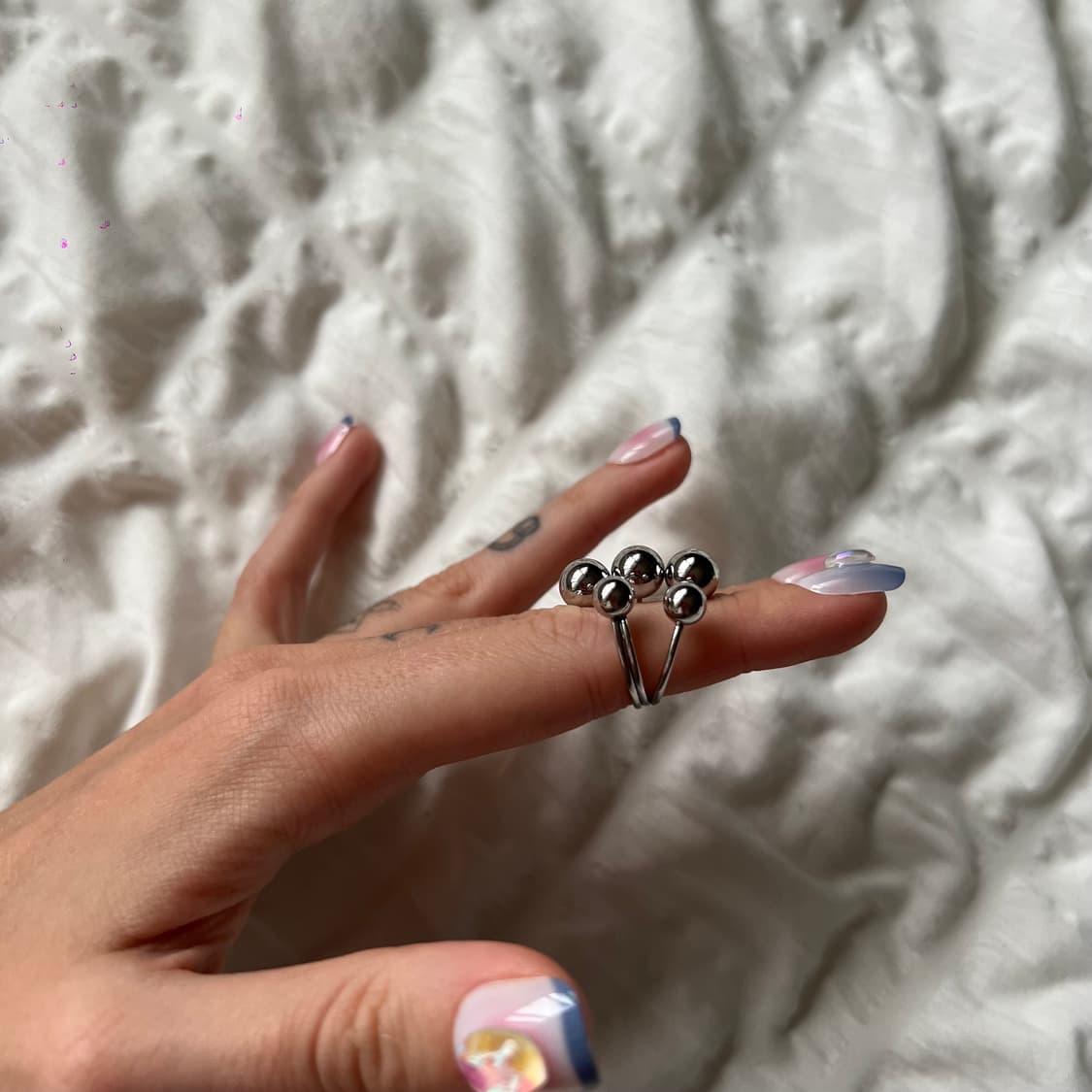 ⚪ 파이브 스피어 반지 상품이미지7