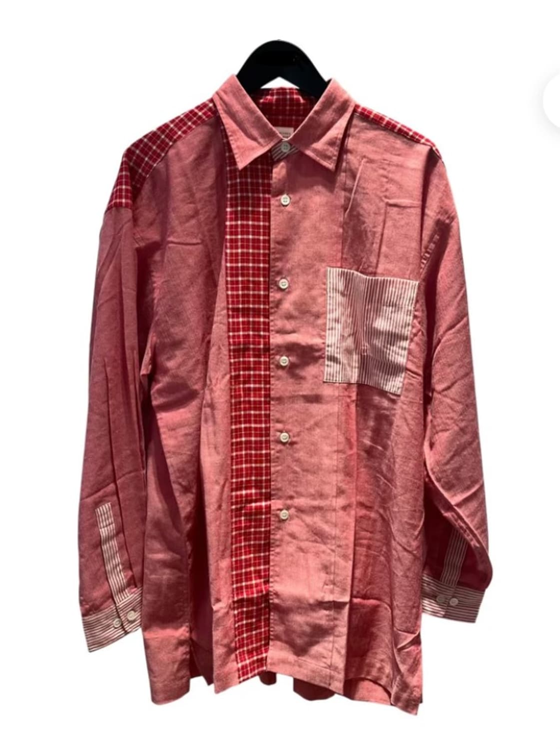 (L)이세이 미야케Issey Miyake 패치워크 셔츠 상품이미지1
