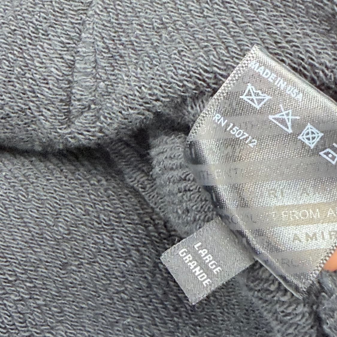 아미리 자수로고 후드티 블랙 상품이미지5