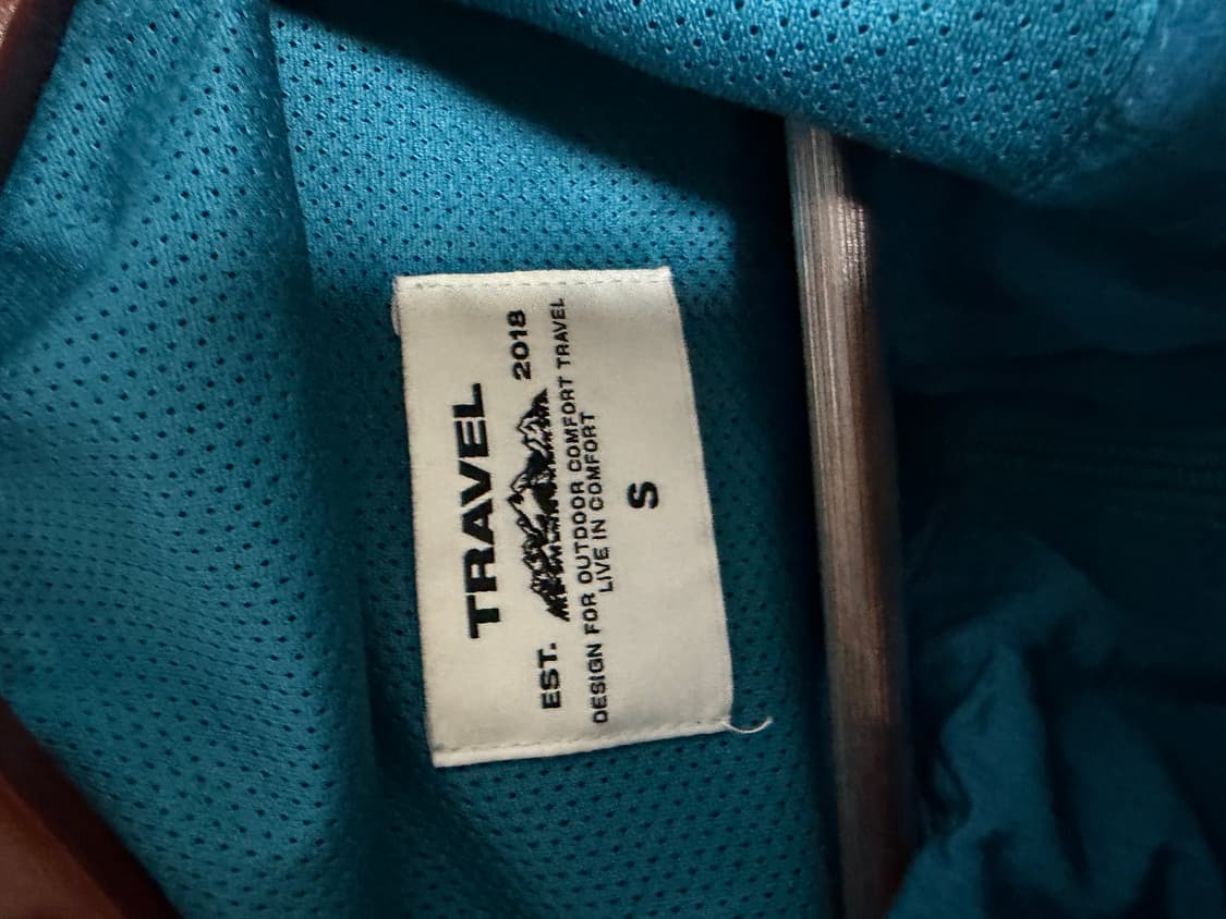 트래블 네이비 블루 바람막이 S 상품이미지2