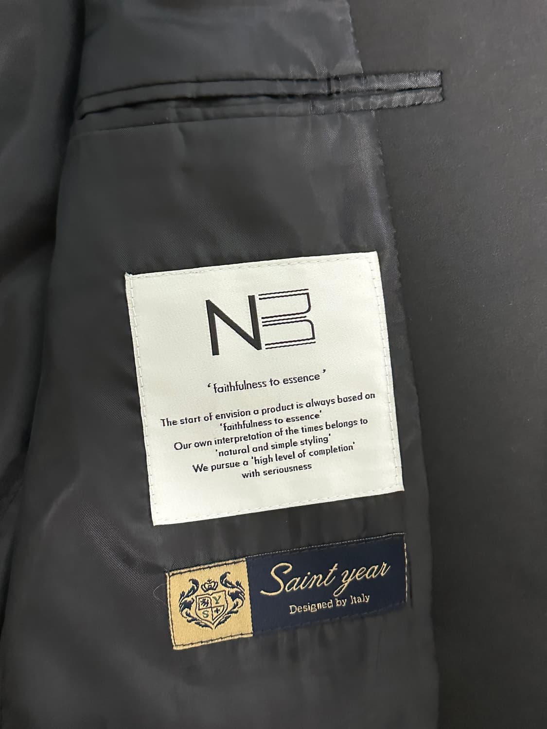 (XL/L) 넌블랭크 SAINT YEAR 세미 오버 핏 셋업 수트 상품이미지4