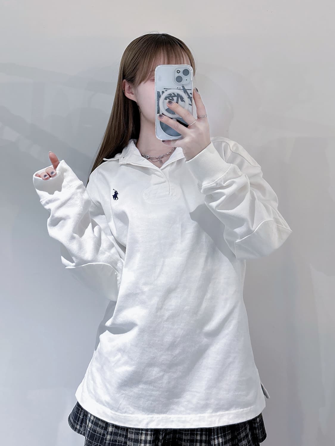 폴로 랄프로렌 화이트 포니 럭비 PK티 상품이미지1