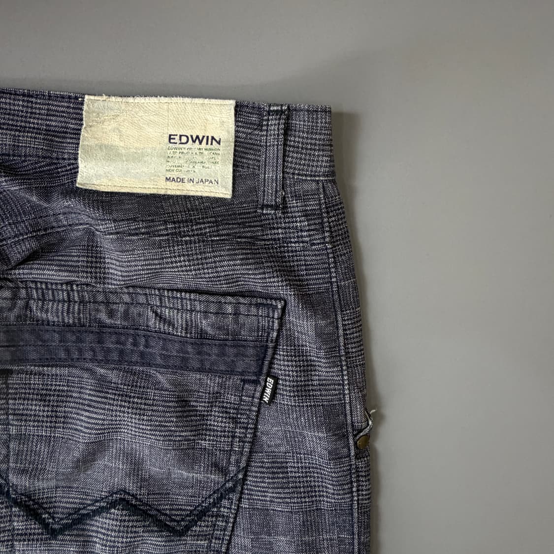 (32) 에드윈 체크 패턴 웜 팬츠 상품이미지7