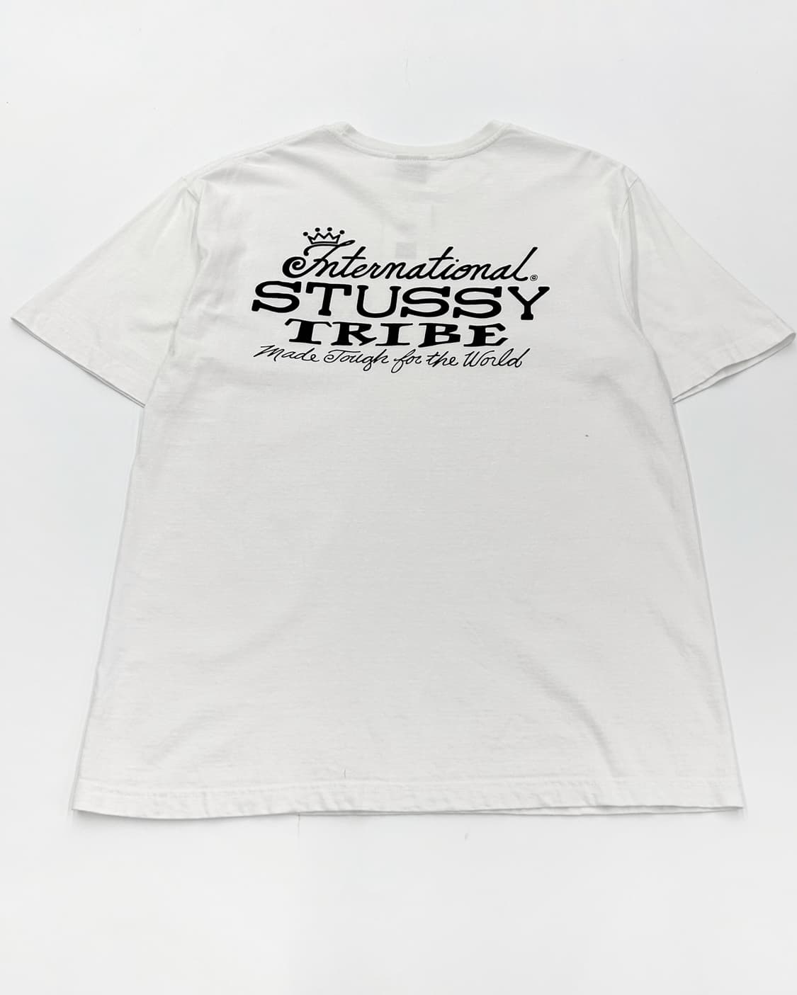 Stussy USA 90s 트라이브 반팔 티셔츠 화이트 상품이미지2