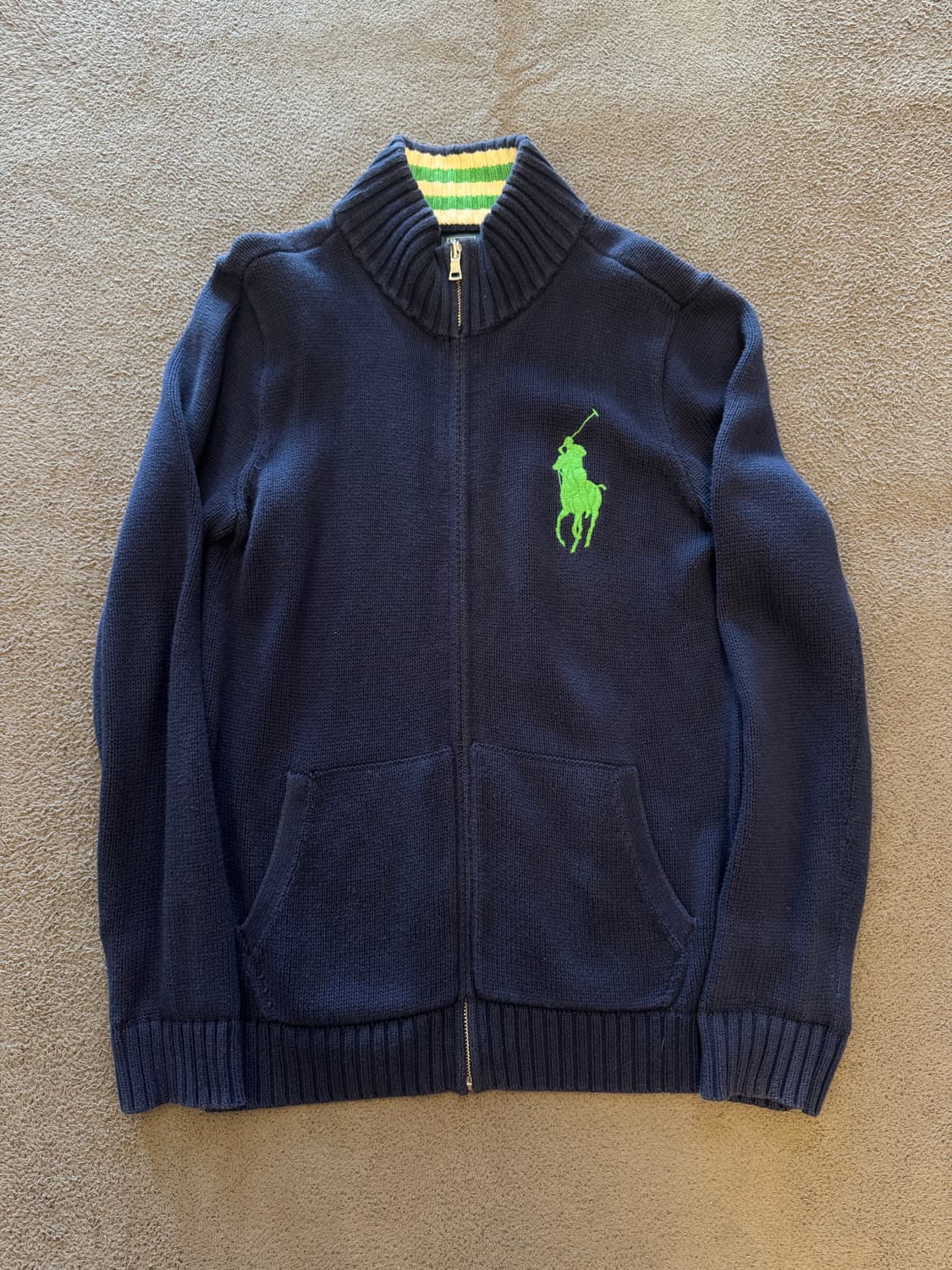 폴로 랄프로렌 빅포니 니트 집업 처분  상품이미지1