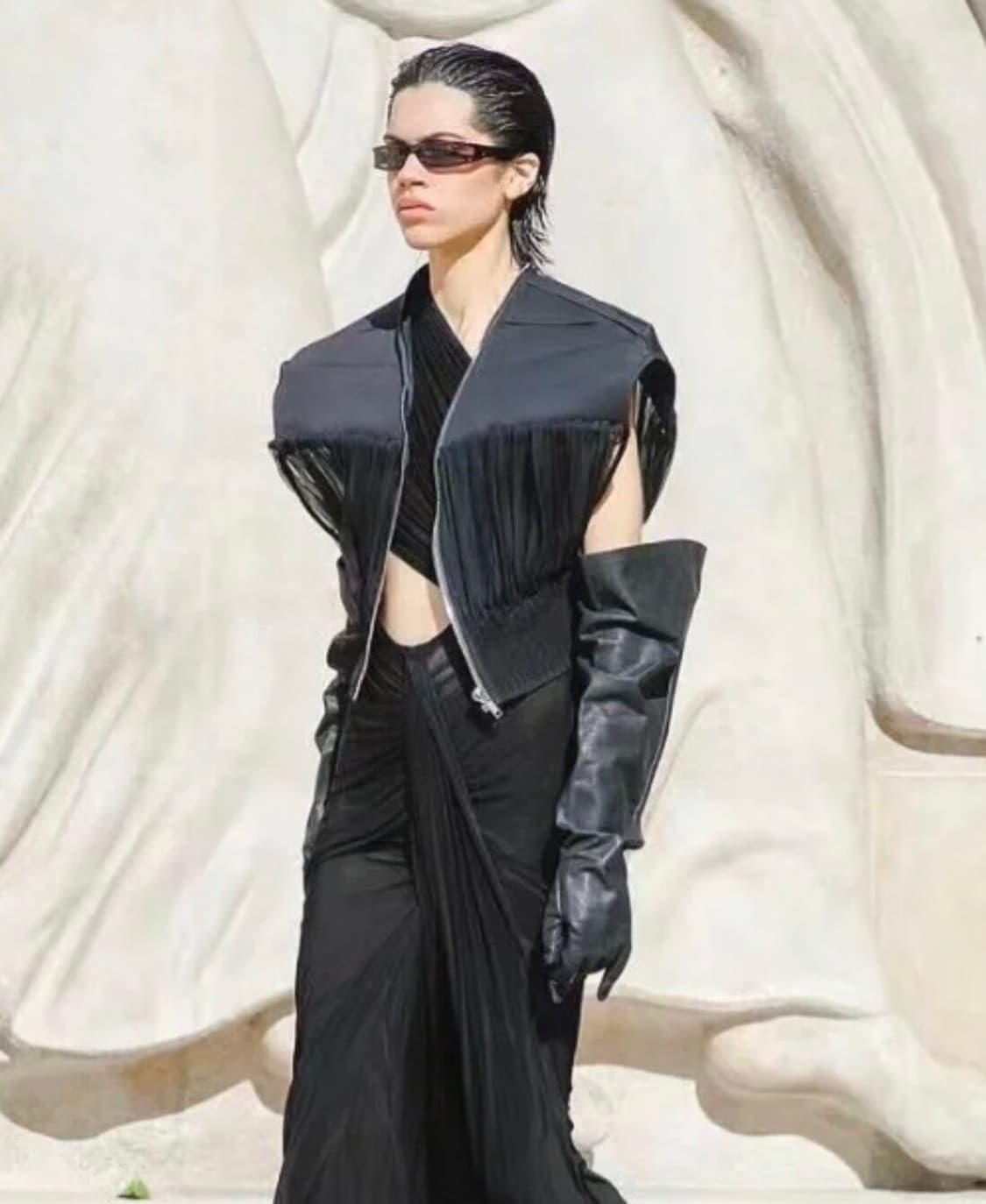 24ss 릭오웬스 런웨이 베이비카프스킨 비치롱 글로브 상품이미지1