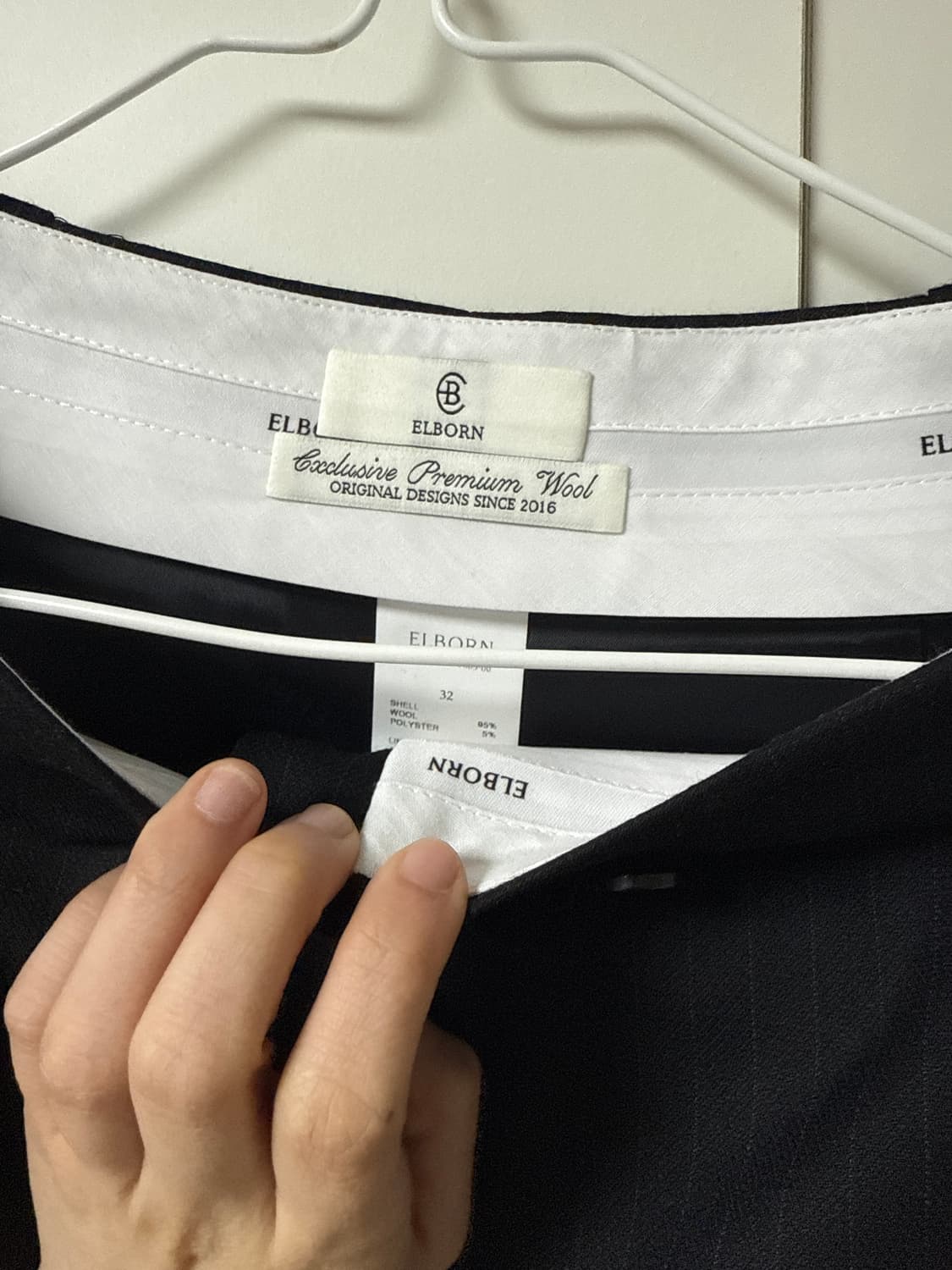 엘보른 Exclusive Premium Wool 슬랙스 32 새상품 상품이미지4