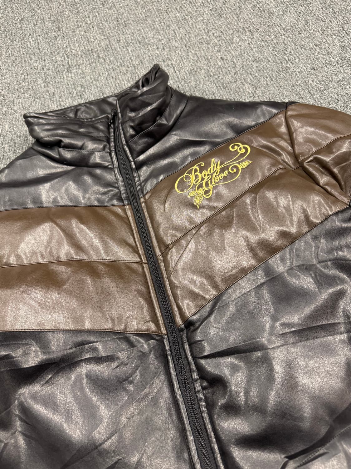 Body Glove 빈티지 투웨이 레더 가죽 패딩 상품이미지2