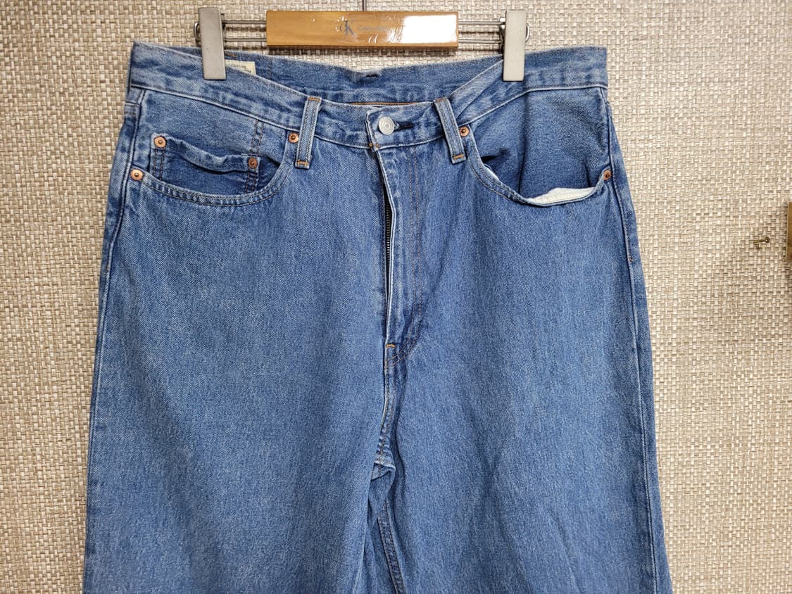 34~35인치 리바이스 프리미엄 배기 테이퍼드핏 청바지  루즈핏 중청 상품이미지2