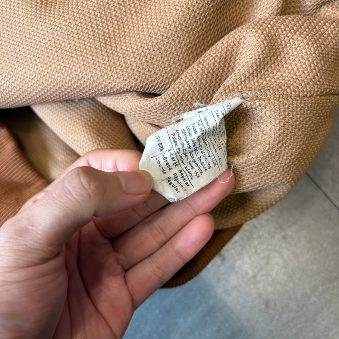 미국 생산 칼하트 j131 베이지 액티브 자켓 상품이미지7