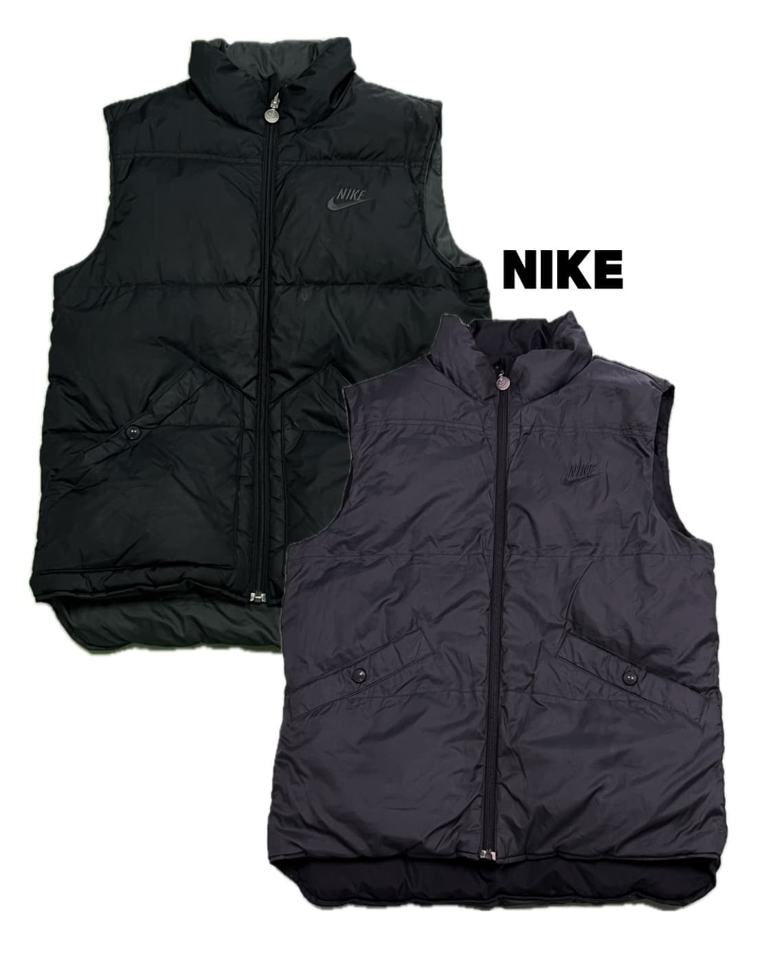 (M) 나이키 00s 올드스쿨 퓨추라 덕다운 리버시블 조끼패딩 상품이미지1