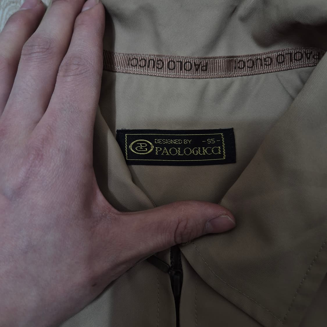 파올로구찌 올드스쿨 카라 바람막이 자켓 M(95) 상품이미지7