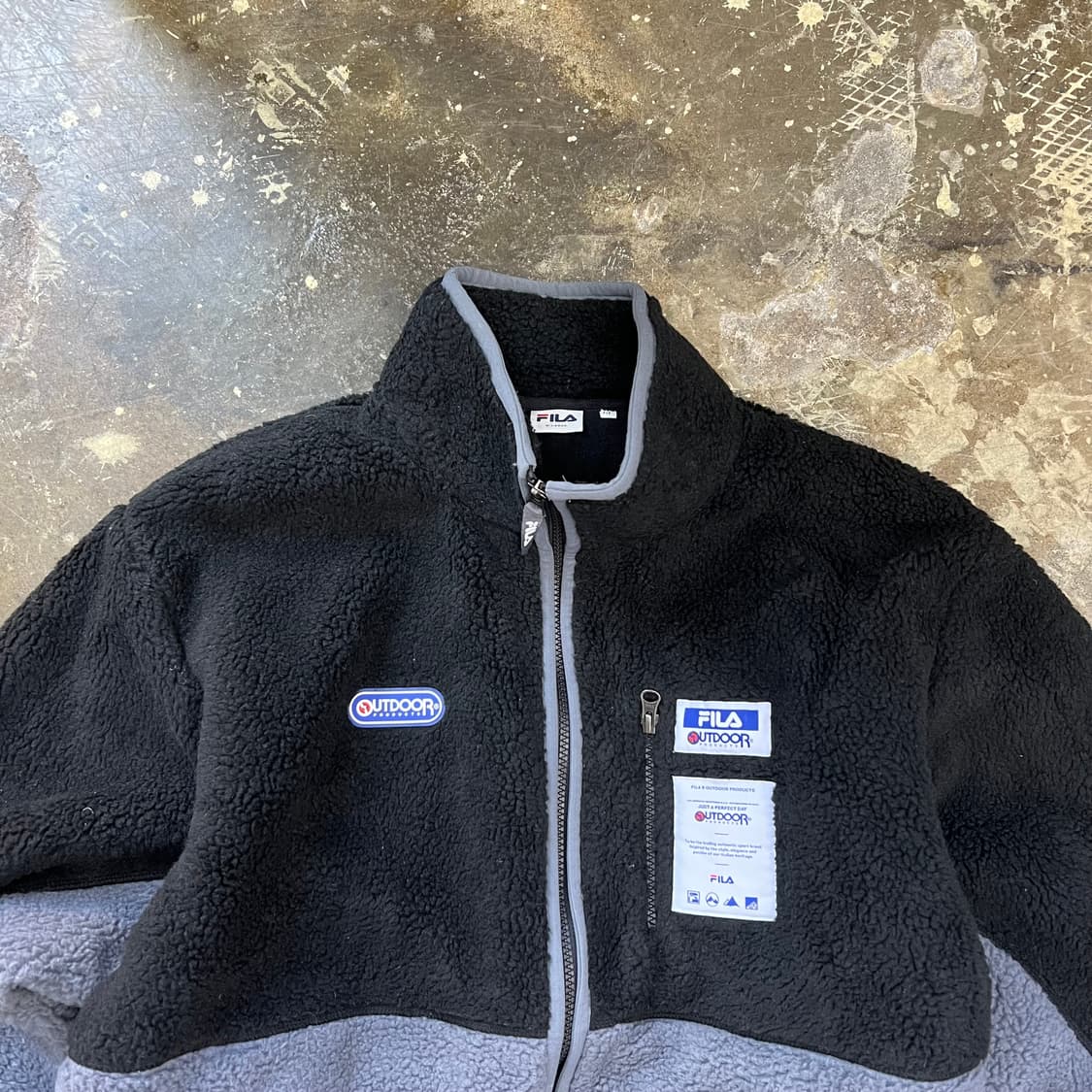 105) 아웃도어프로덕츠 X 휠라 콜라보 보아 플리스자켓 후리스 점퍼 상품이미지3