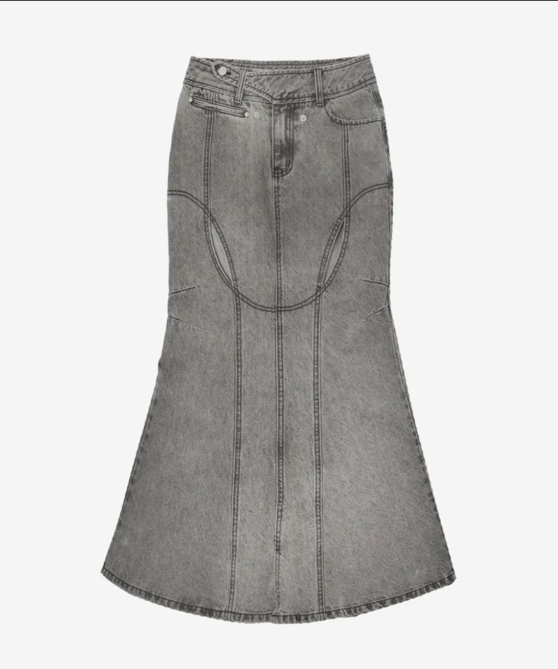 오호스 머메이드 스커트 Mermaid Slit Denim Skirt 상품이미지1