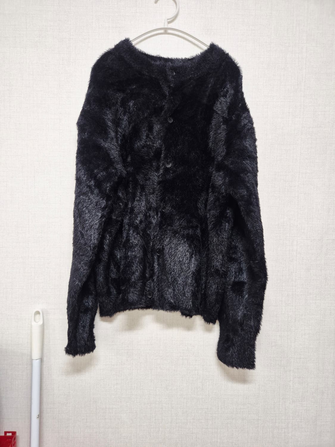 블랙 앙고라 가디건 상품이미지1